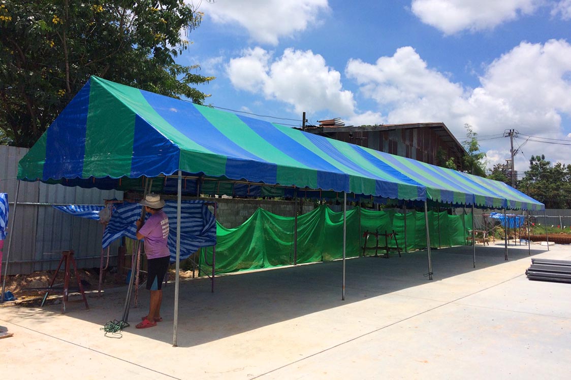 เต็นท์จั่ว 4x12 เมตร