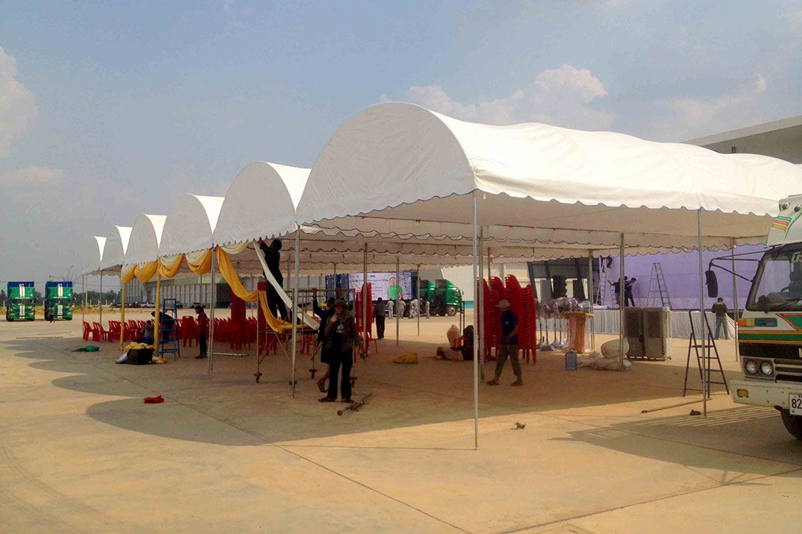 เต็นท์โค้ง 5x12 เมตร